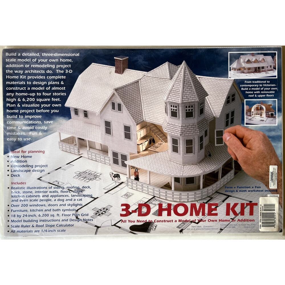 3-D Home Kit by Daniel Reif NEW Build Your Own Architecture Model 1/4 in Scale